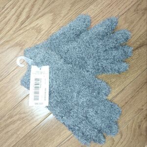 Mixit Womens OS Gothic Grey Furry Gloves.